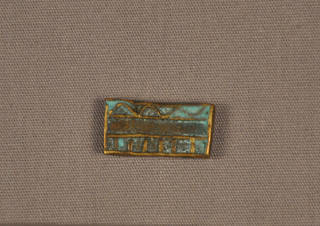 Gold weight made of brass with patina