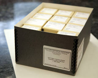 Cylinders in archival box