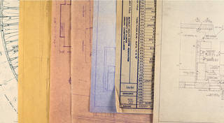 Various diazotypes on paper supports - likely acidic