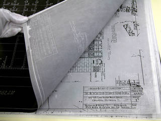 Electrostatic copy of an architectural drawing