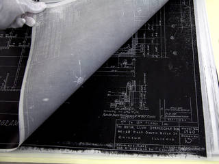 Electrostatic copy of an architectural drawing