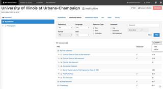 screenshot of export