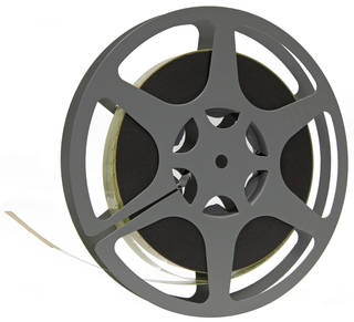 16 millimeter film on a reel