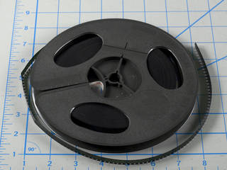 Film exhibiting acetate deterioration and slight spoking