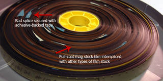 Film with bad splice and multiple stocks