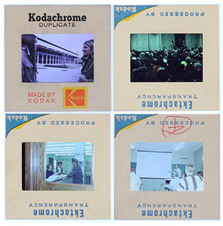 Four color film slides