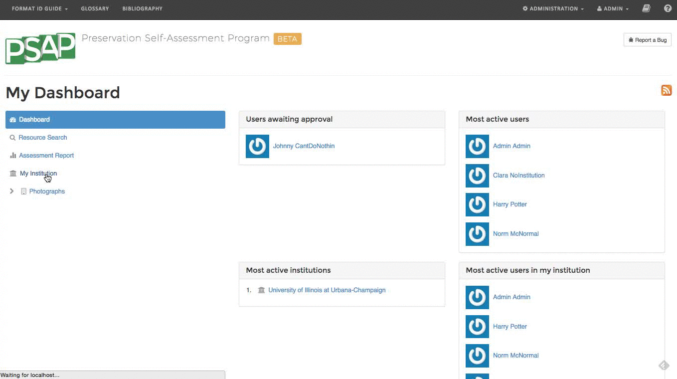 gif of institution assessment