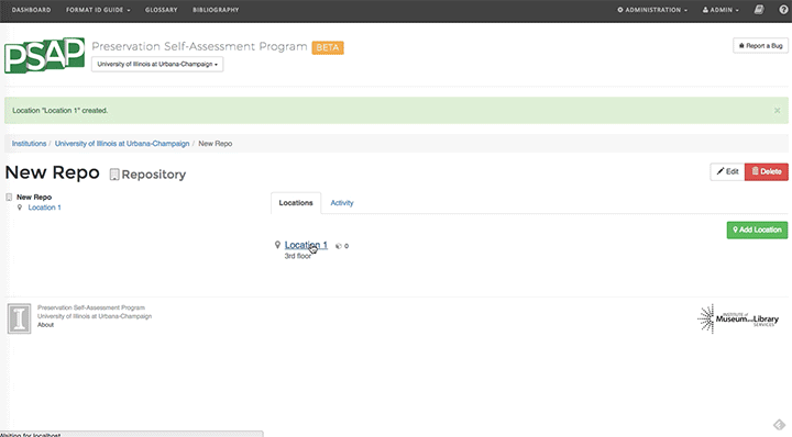 gif of new repository action