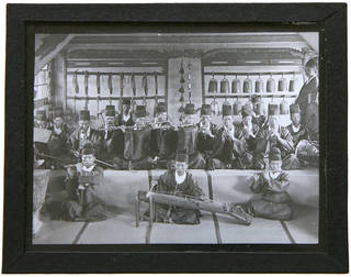 Glass Slide - black and white