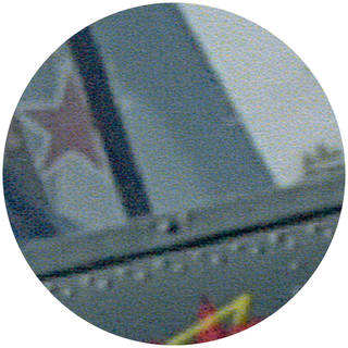 Detail of inkjet dot printing pattern