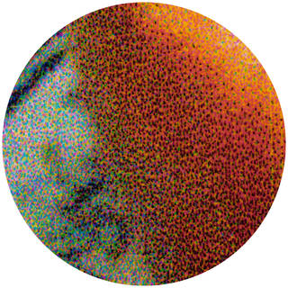 Detail of inkjet dot printing pattern