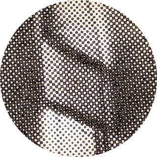 Letterpress halftone under magnification