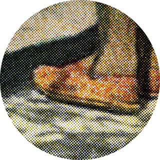 Color letterpress halftone detail