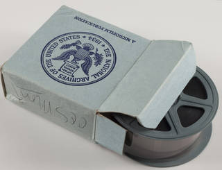 Microfilm roll in box