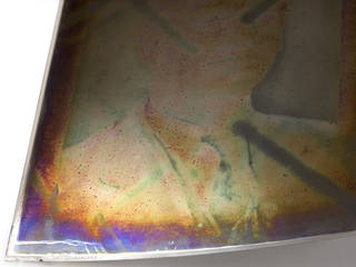 Severe silver staining on a nitrate negative