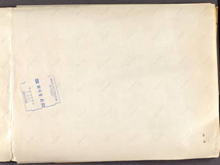 Back side of diffusion transfer paper showing manufacturer brand name