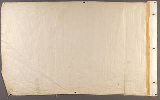 Verso view of drafting cloth