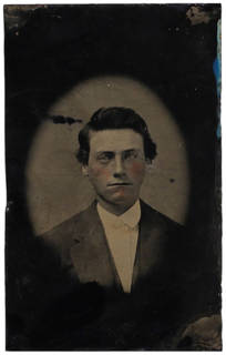Tintype - hand tinted image